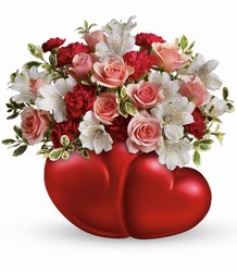 Telelfora's Twin Hearts Bouquet In Louisville, KY, In Kentucky, Schmitt's Florist